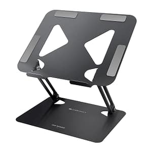 black color laptop stand